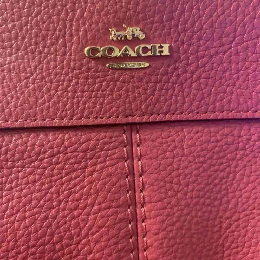 Coach Rose Leather Shoulder Bag